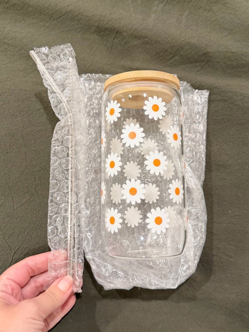 Glass Water Bottle